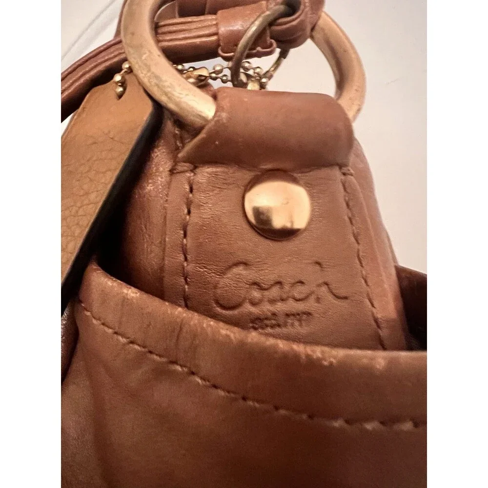 Vintage Coach Parker Shoulder Bag Leather Brown - Picture 4 of 10